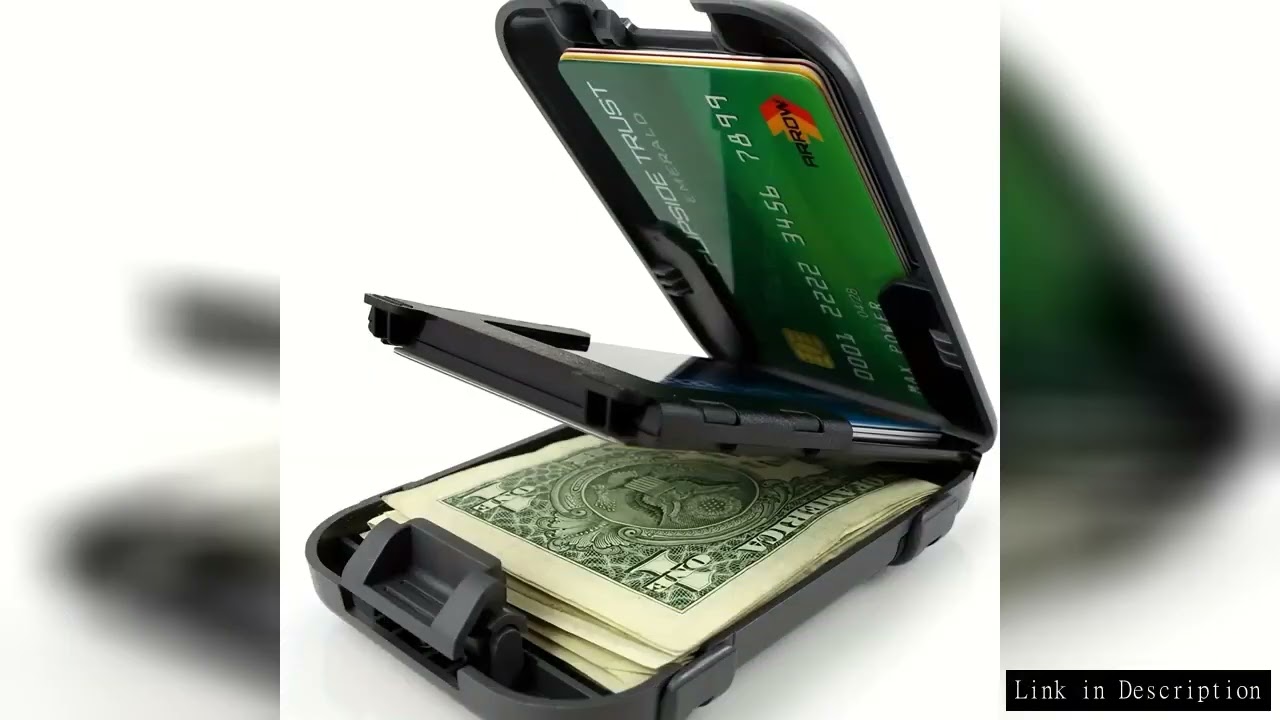 Metal ID Bank Credit Card Holder Wallet Anti RFID Blocking Minimalist Wallet Men's Ultra Thin Alumin