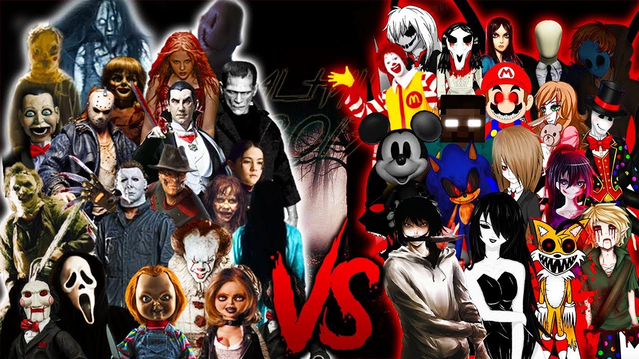 IT SAW CHUCKY JASON&FREDDY VS. SLENDER JEFF HEROBRINE ZALGO RAP || (Especial Halloween 2017)