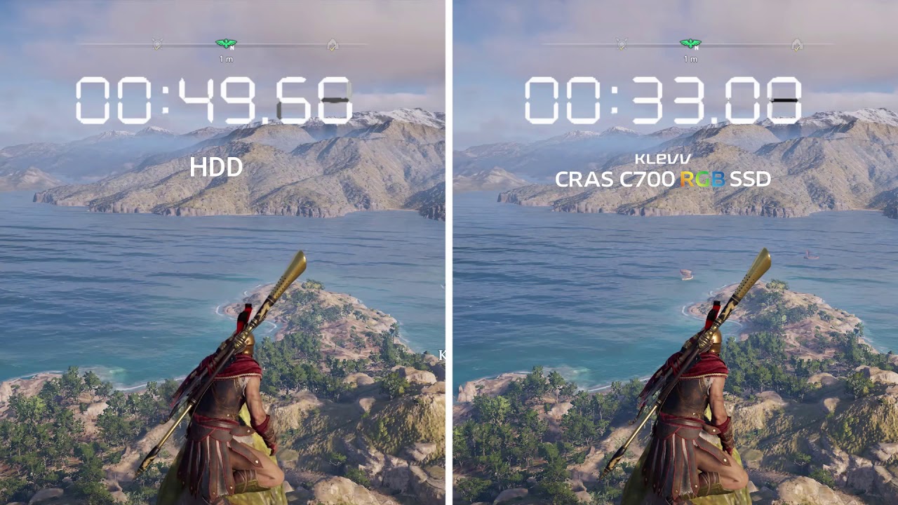 KLEVV CRAS C700 NVMe 240GB - Assassin's Creed Odyssey Loading Test