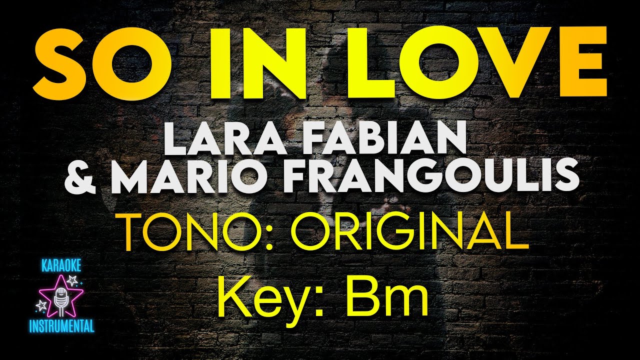 Lara Fabian & Mario Frangoulis - So in Love - Karaoke Instrumental