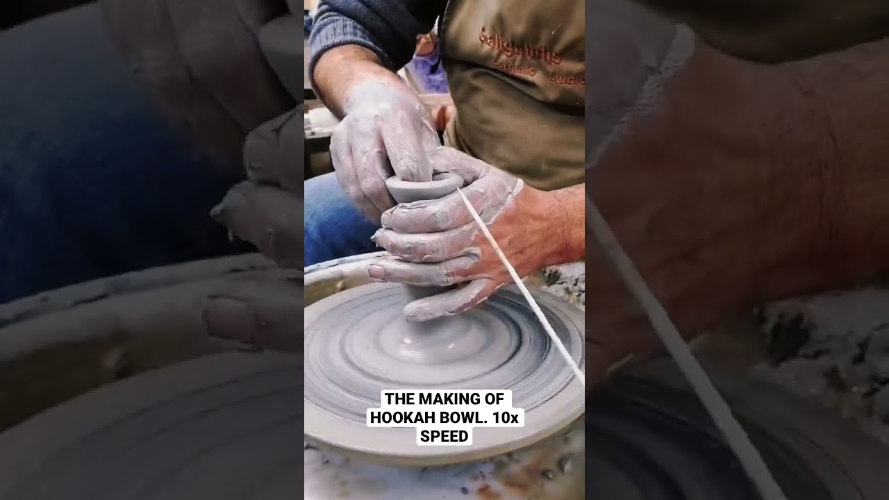 The making of hookah bowl #ceramic #process #hobby #hookah #shisha