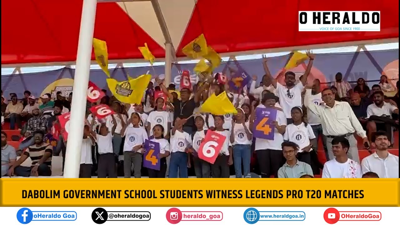 Dabolim Government School Students witness Legends Pro T20 Matches
