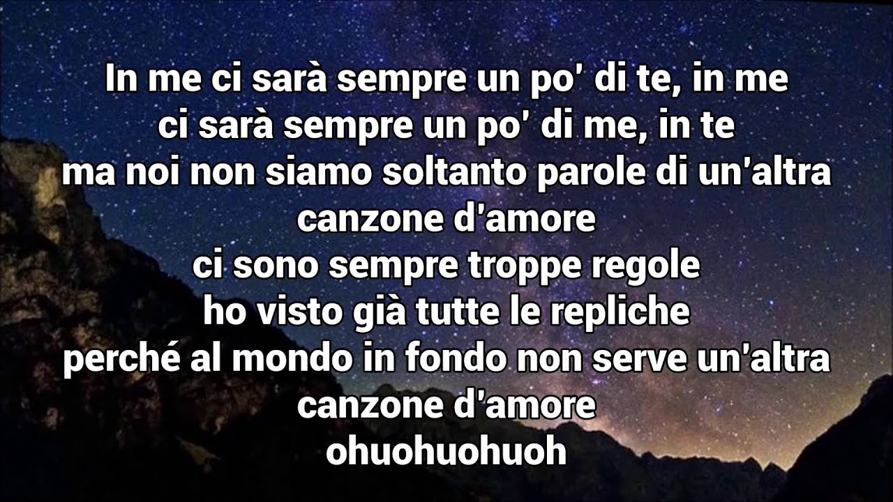 Marracash - Niente Canzoni D'Amore ft. Federica Abbate - Lyrics