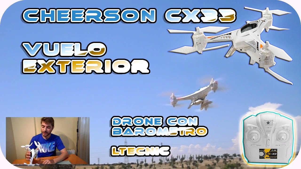 CHEERSON CX33 C, VUELO, el mejor drone barato para grabar  LTECNIC