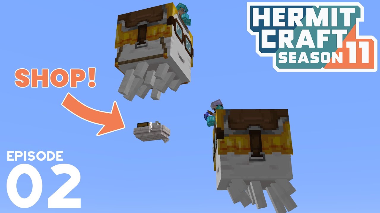 Мой летающий книжный магазин! - Hermitcraft 11 | Эпизод 2