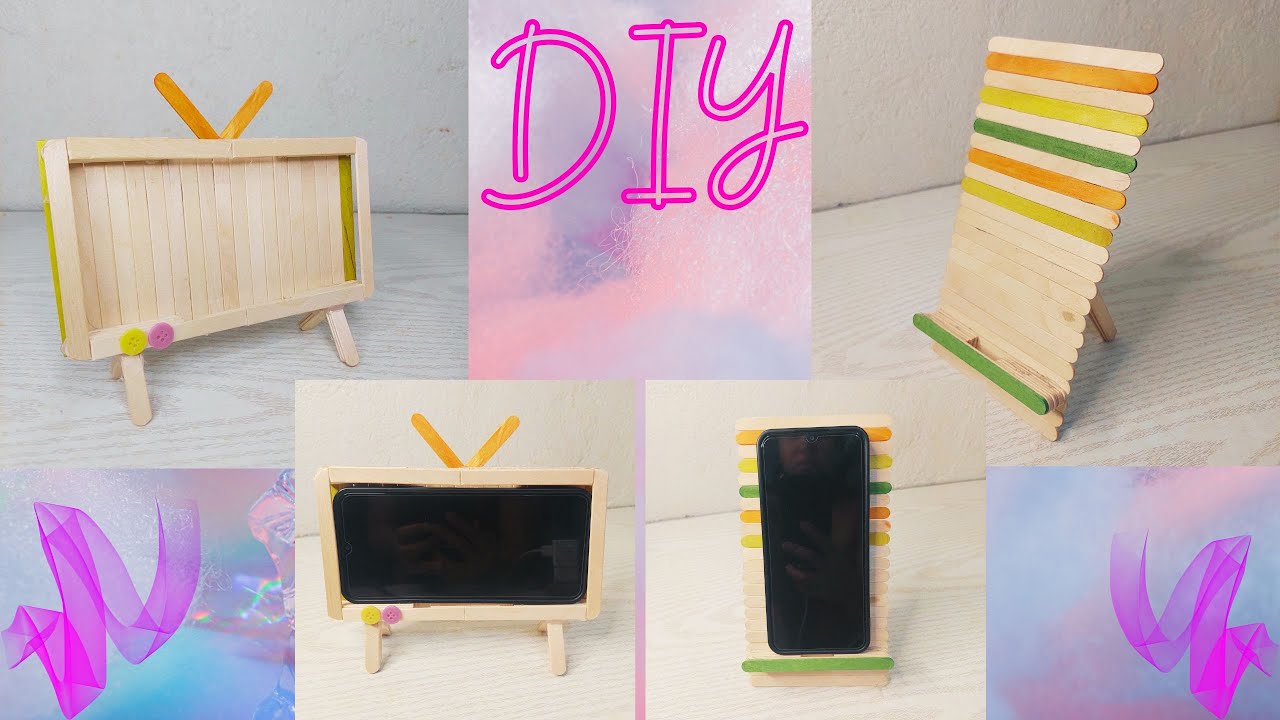 DIY Easy Phone Holder Ideas | How to make mobile stand with popsicle stick | Phone stand