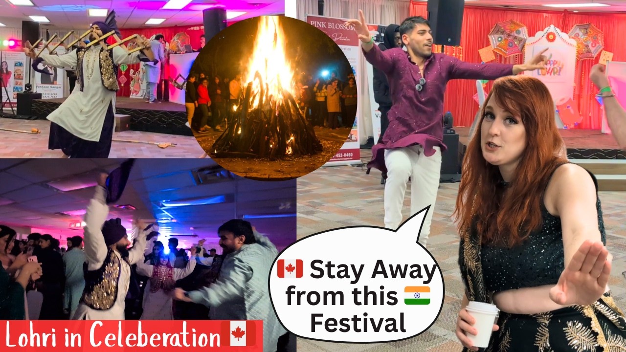 🇨🇦CELEBRATING LOHRI IN CANADA 🔥 Punjabi Culture Comes Alive in Ottawa