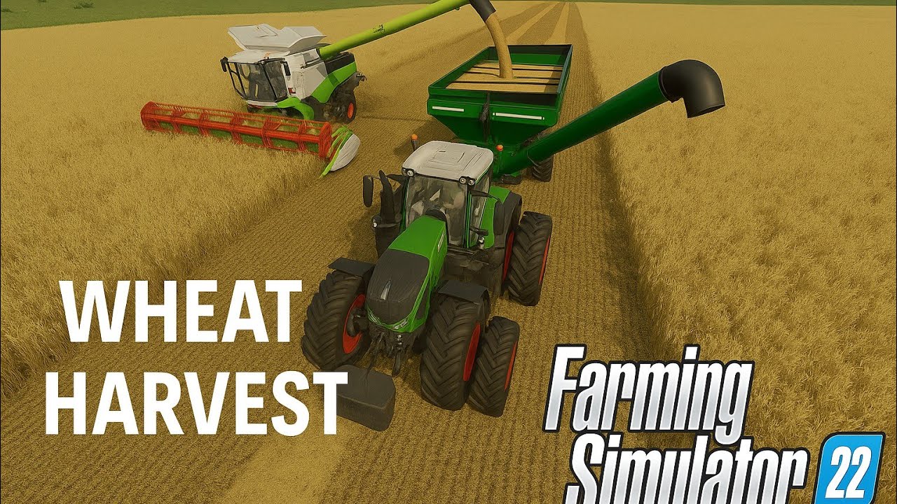 First Wheat Harvest | Claas Lexion 8900 Combine Harvester | Reshade Gameplay - FS22 | LS22 #fs22