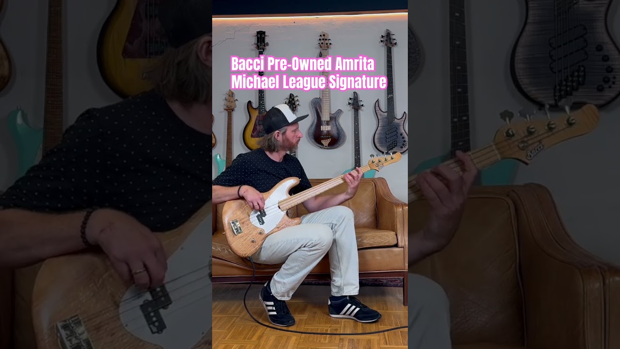Pre-owned Amrita ​⁠Michael League from @bacciguitars . Mikkel Riber takes it for a spin.