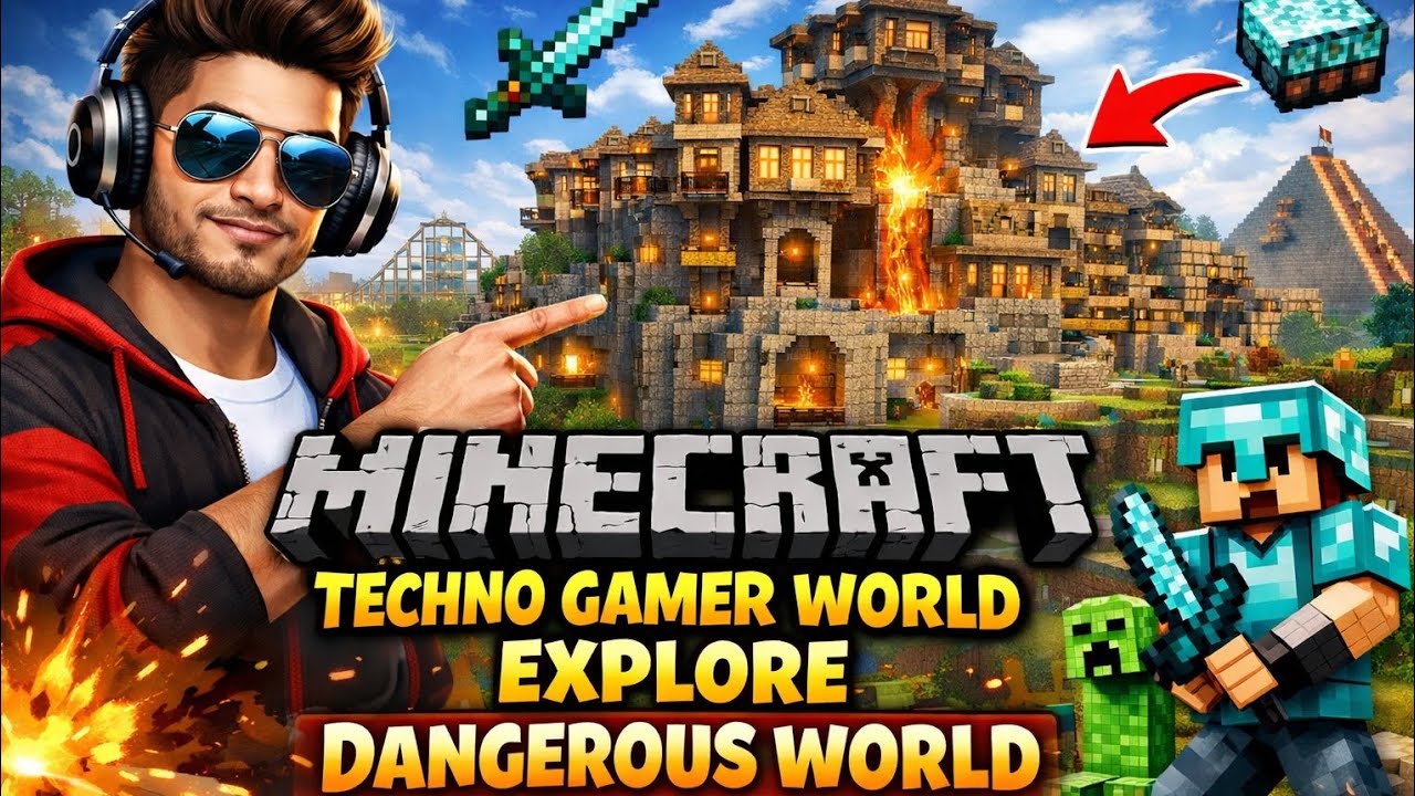 I Explored Techno Gamerz’s Minecraft World… It Was Crazy!