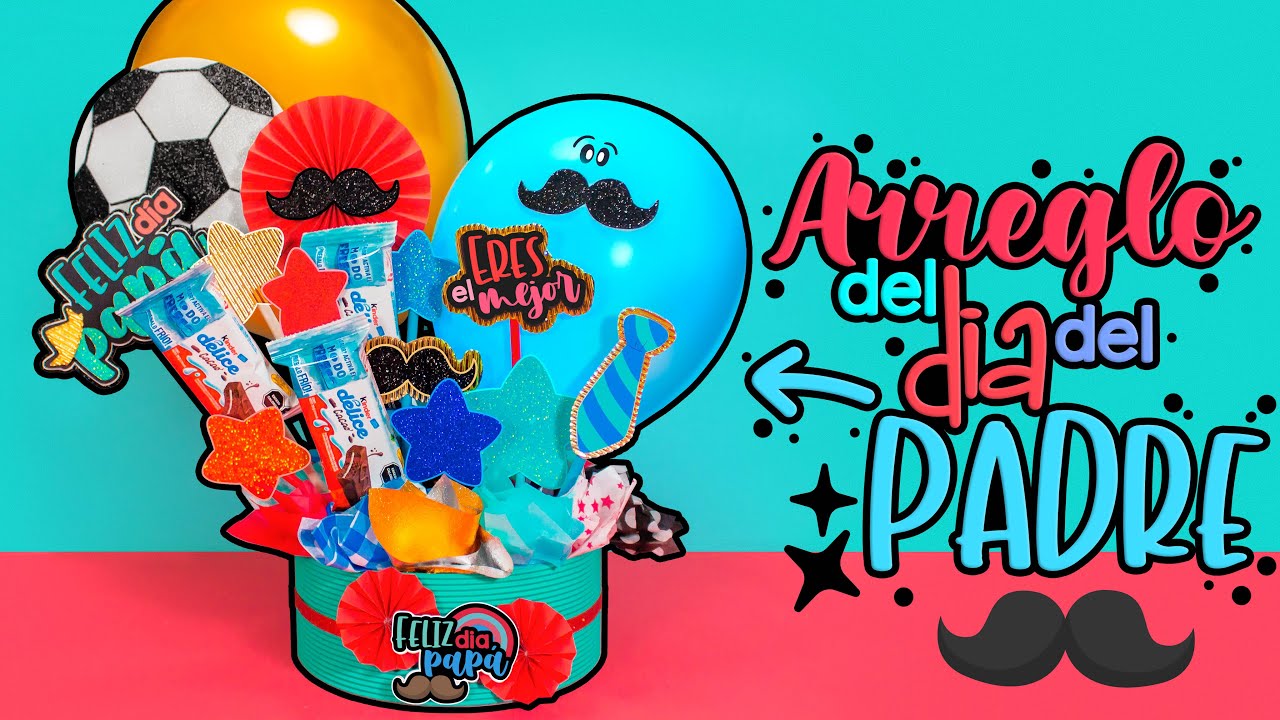 DIY: Arreglo del DIA DEL PADRE con CHOCOLATES - ESPECIAL DEL DIA DEL PADRE