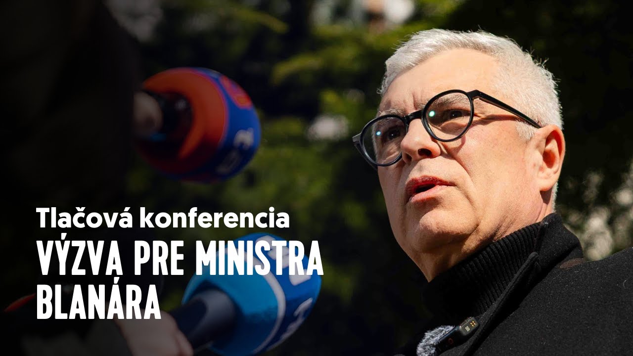 Odovzdanie výzvy ministrovi Blanárovi