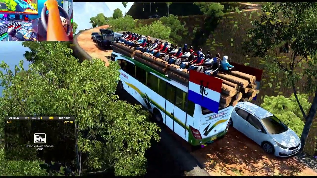 Euro Truck Simulator 2 | Dangerous Realistic Driving with Steering Wheel & Gear Shifter EP11 #video