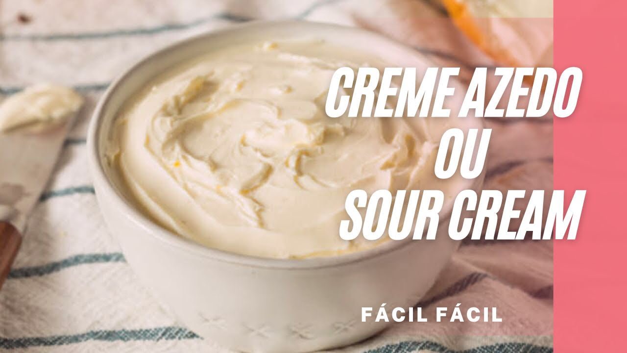 SOUR CREAM ou CREME AZEDO. Del&iacute;cia da culin&aacute;ria mexicana.
