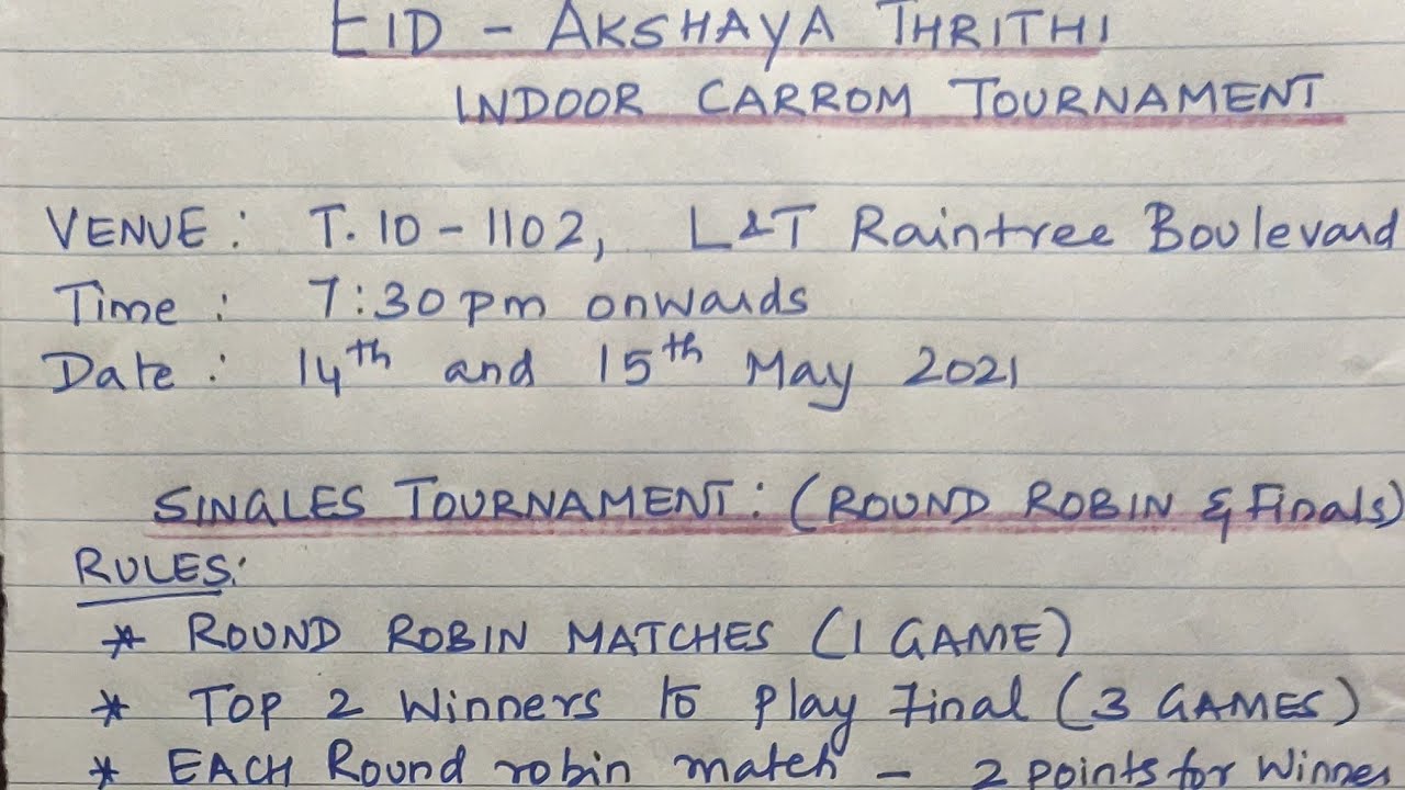 Weekend carrom tournament at my house 😉