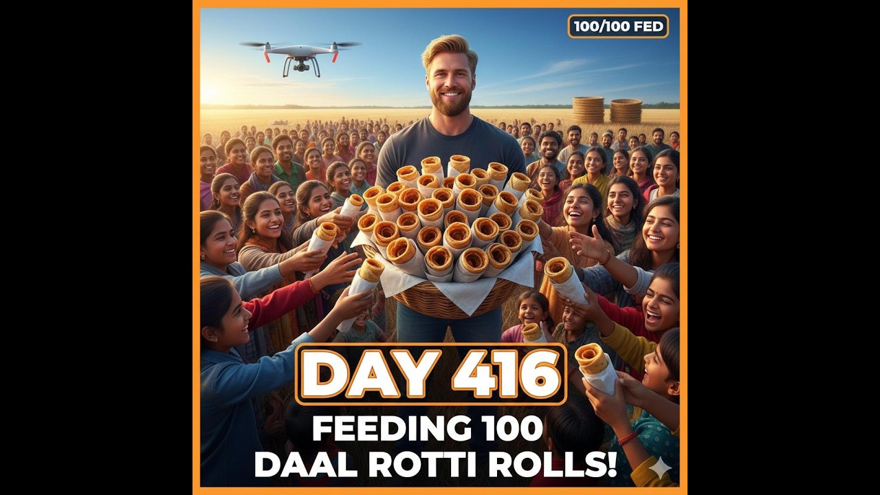 Cooking 100 daal roti rolls for the homeless (Day 416 Ride-along)