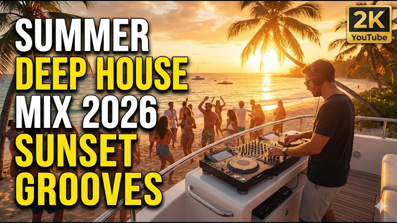 Summer Deep House Mix 2026 🌴 Sunset Grooves | Chill Beach Party Music | 2K DJ Set