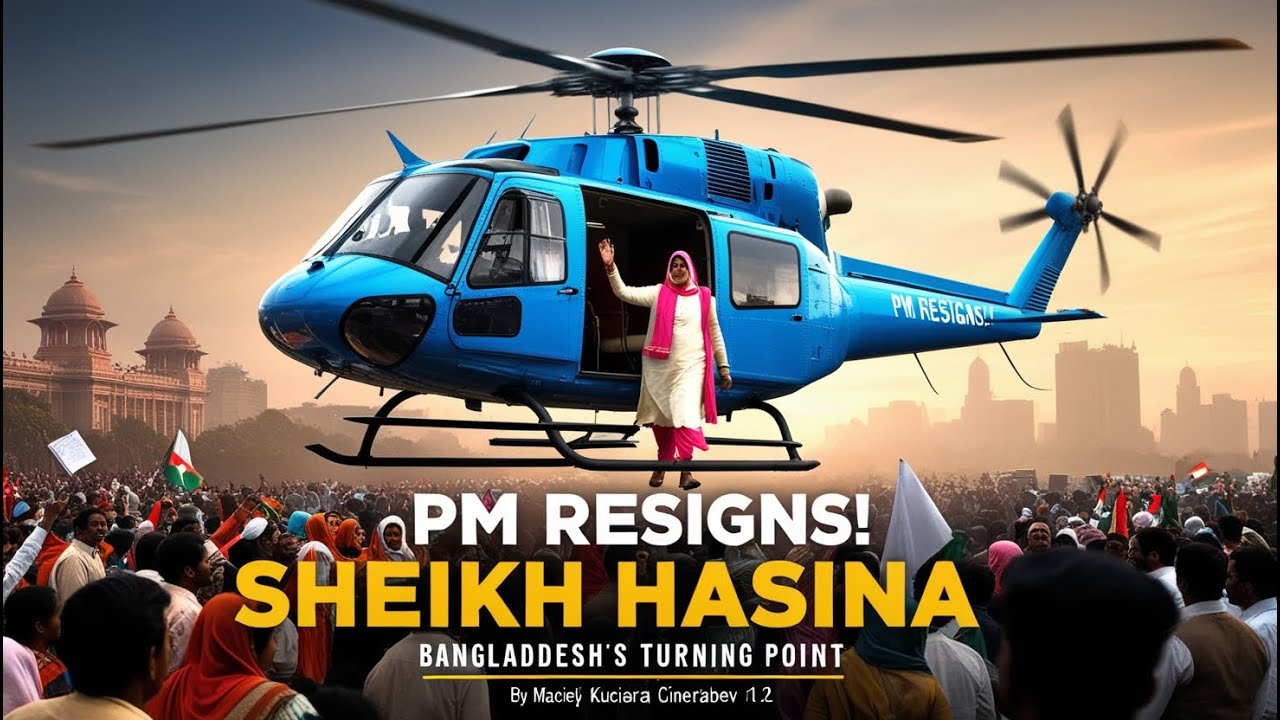 Bangladesh in Crisis: PM Hasina's Dramatic Resignation and Escape Amid Violent Protests 🚁✈️