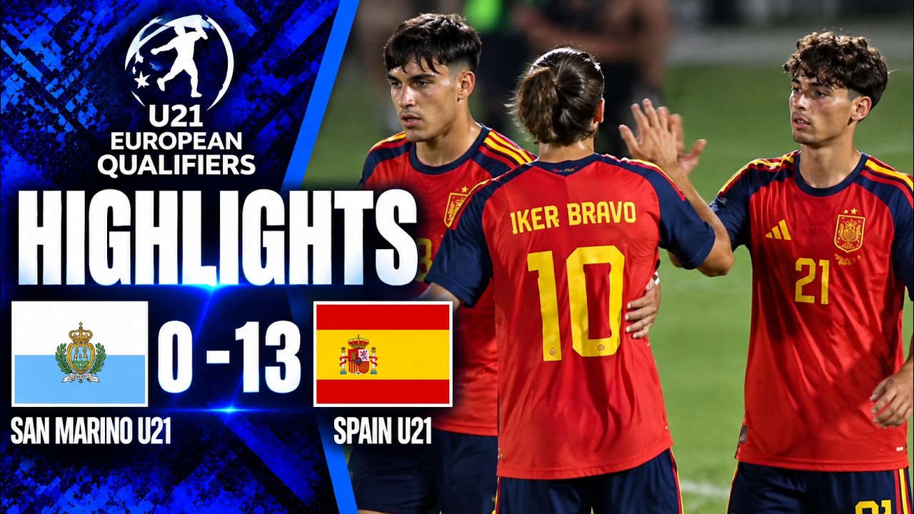 San Marino U21 vs Spain U21 | 0-13 🤯 | U21 EURO Qualifiers Highlights