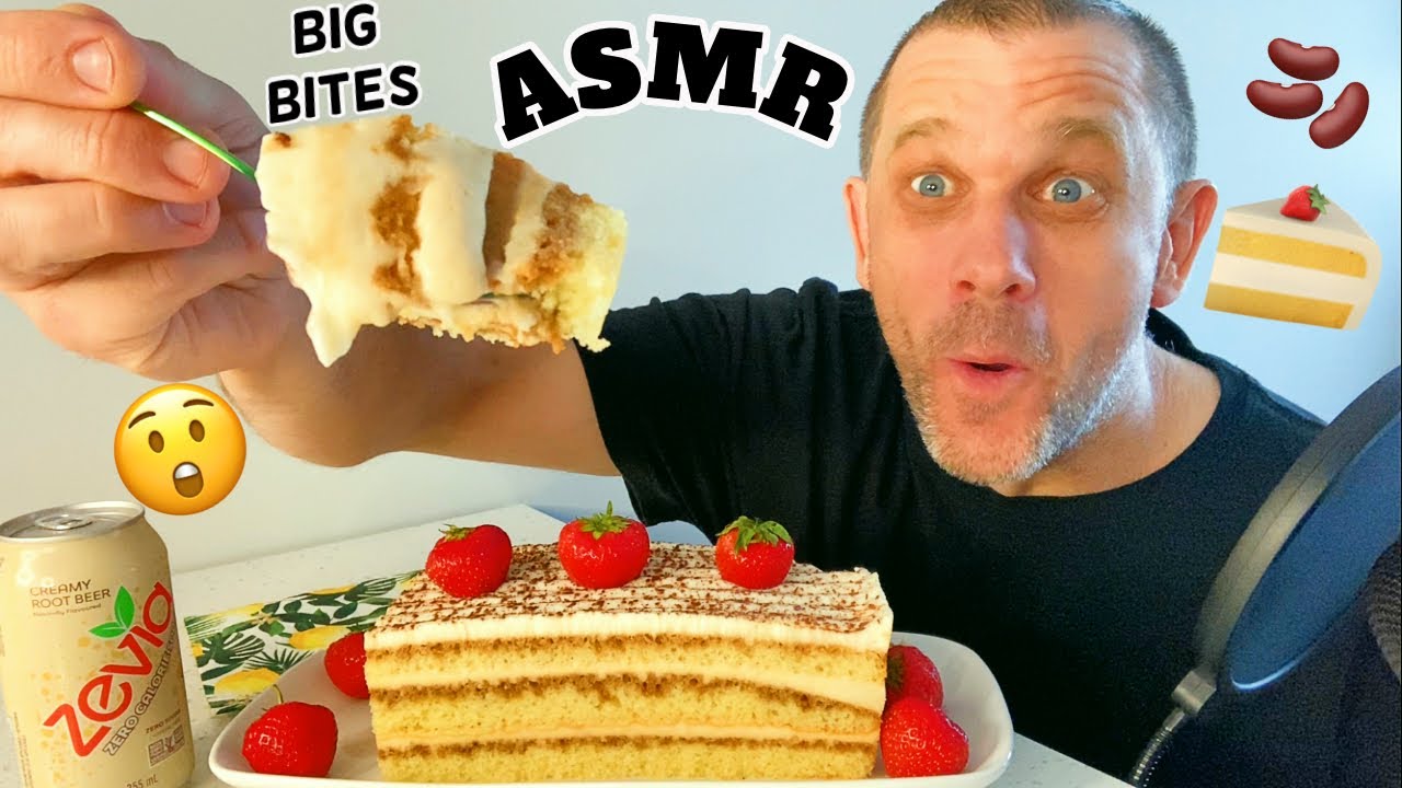 ASMR Eating TIRAMISU CAKE *Super Satisfying* (MUKBANG) *Eating Sounds* (BIG BITES) *NO TALKING*