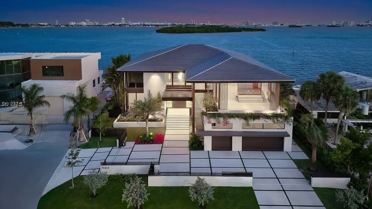Miami MEGA MANSION: New Bayfront Modern Home