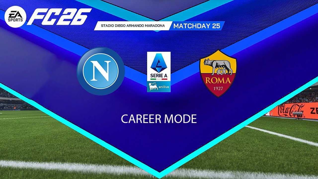 NAPOLI vs AS ROMA | Serie A 2025/26 Giornata 25 – Simulazione Career Mode FC 26