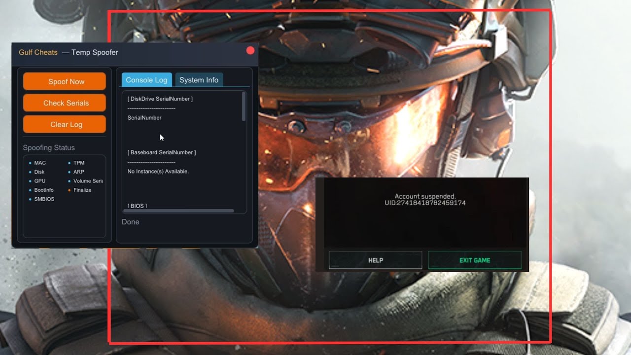 🛡️MEGA HWID Spoofer GulfCheats Temp Unban Tool for All Games