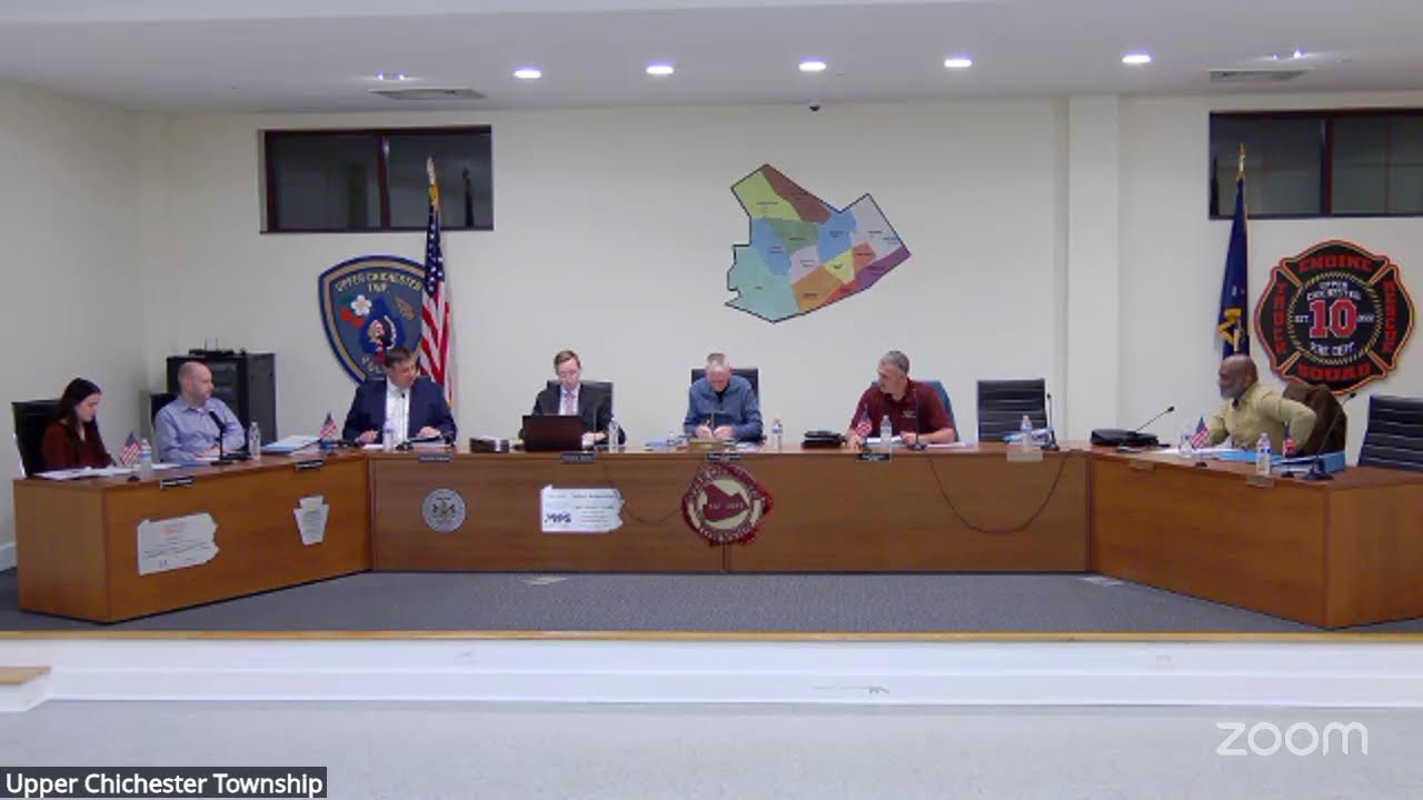 Upper Chichester Township's Board of Commissioners Meeting