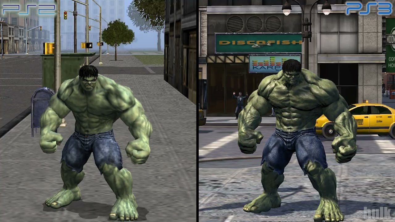 Hulk 2008 Comparison | PlayStation 2 vs PlayStation 3