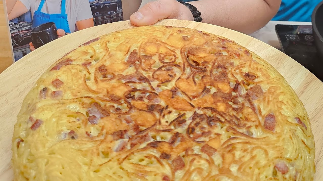 Frittata di spaghetti svuotafrigo