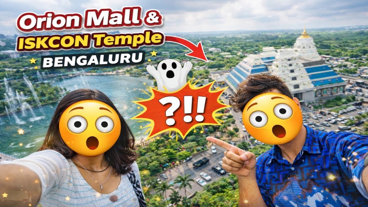 Orion Mall to ISKCON Temple 😳 | Bengaluru Day Out Vlog #vlog