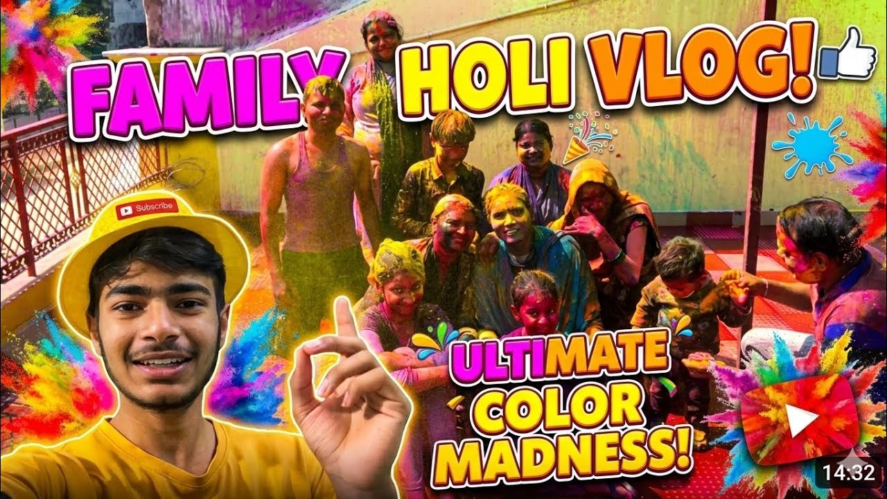Holi Celebration with Family 🥳Ballons Pranks With unknown people's 🤣