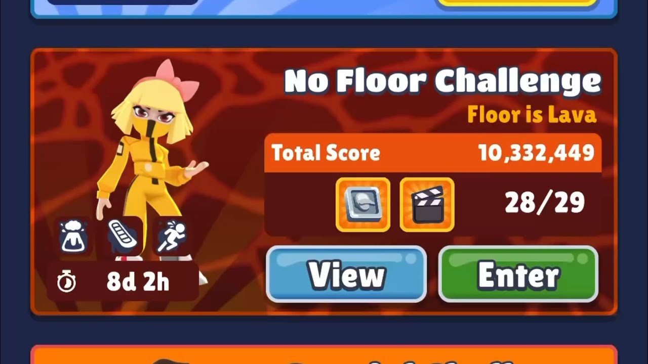 4M 🔥 Full Run | No Floor Challenge 🔥 Unlocking Oni Hime. #subwaysurfers #subwaysurfs #fullvideo 