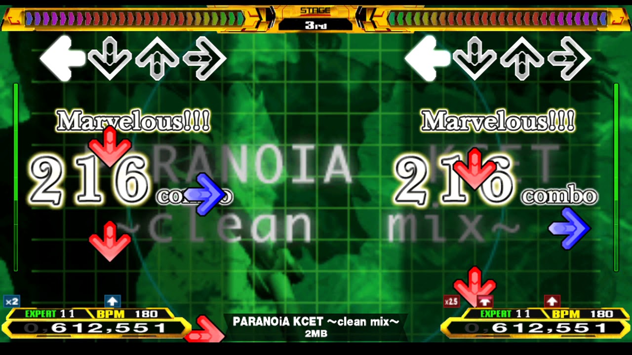 【DDR 2nd】 PARANOiA KCET ~clean mix~ [SINGLE EXPERT] 譜面確認＋クラップ