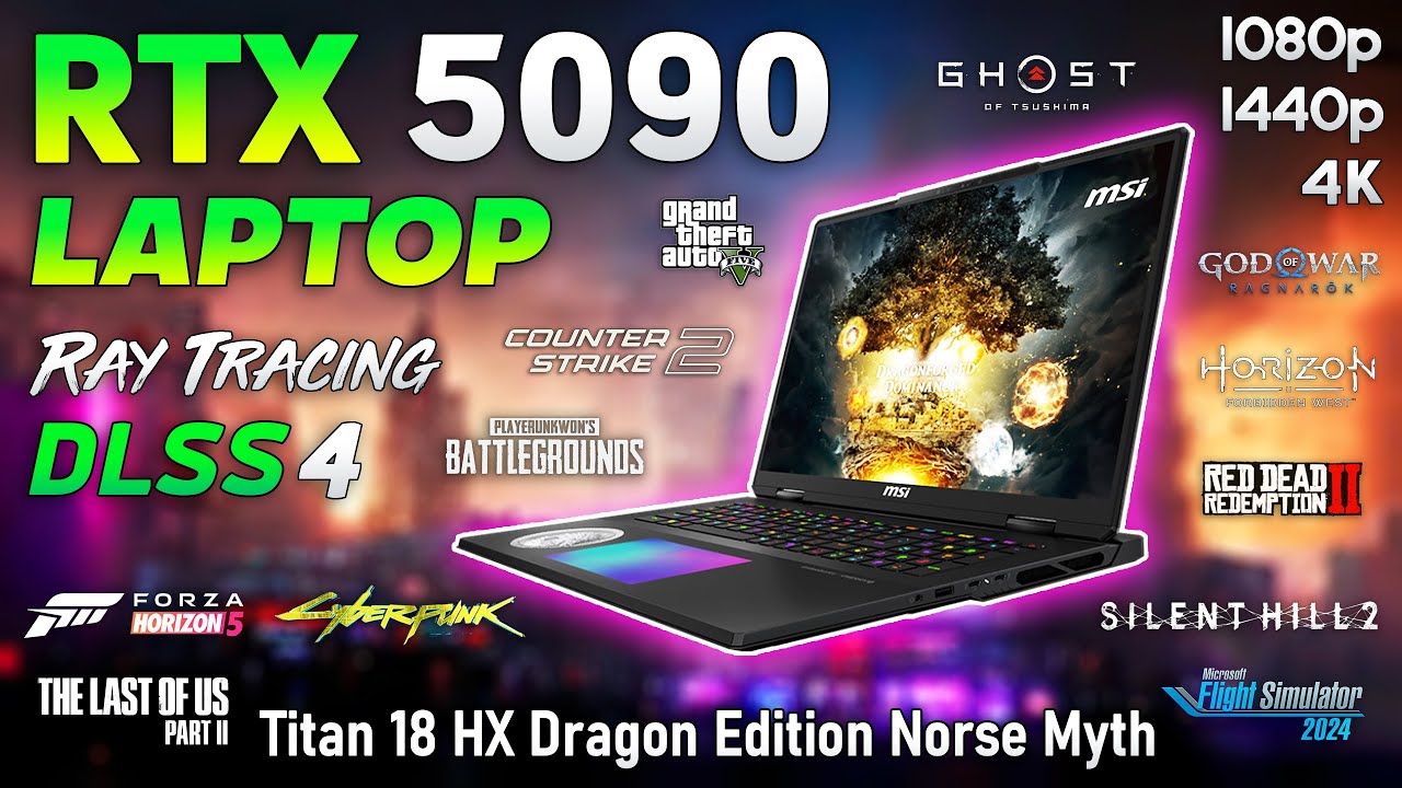 RTX 5090 Laptop - Test in 12 Games | 1080p | 1440p | 4K | MSI Titan 18 HX Dragon Edition