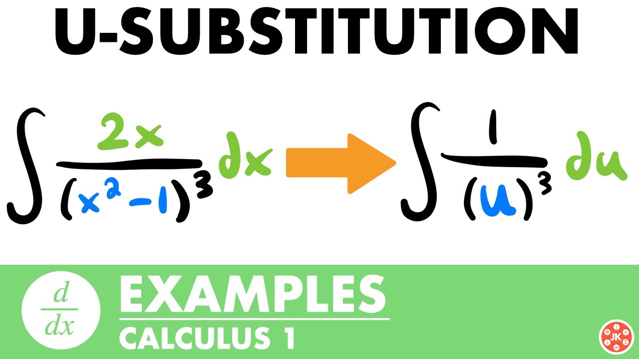 Интегрирование с использованием примеров U-подстановки | Исчисление - JK Math