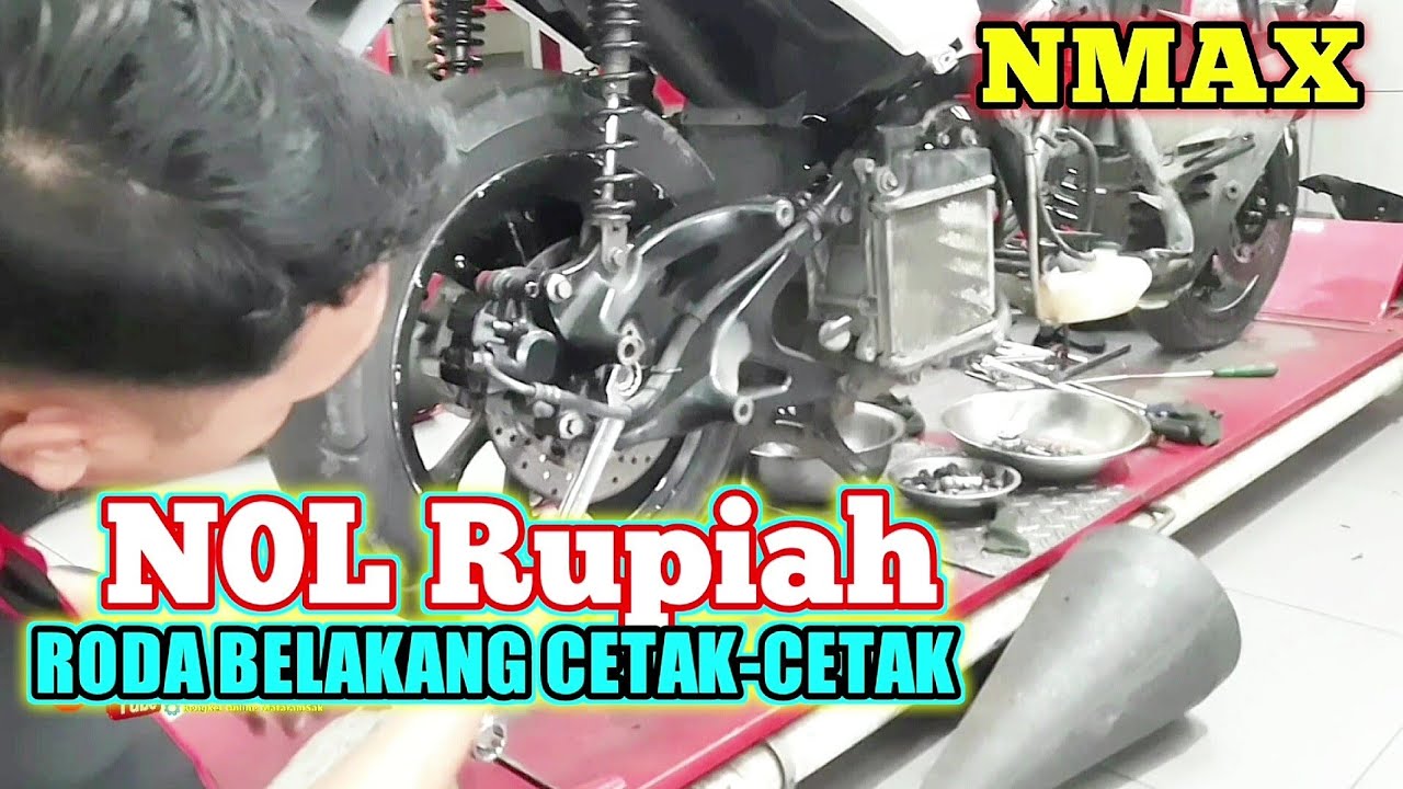 BUNYI CETAK CETAK DI RODA BELAKANG YAMAHA NMAX PADA SAAT DI TARIK GAS
