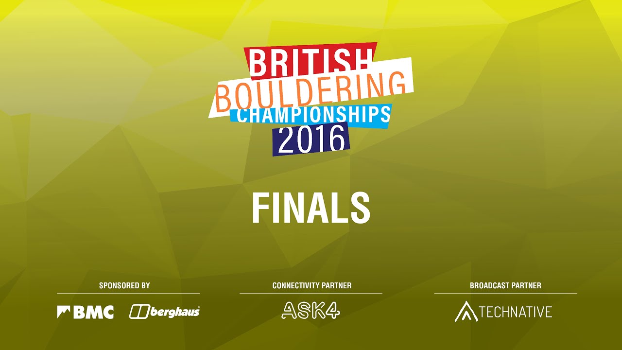 British Bouldering Championships 2016 - Finals