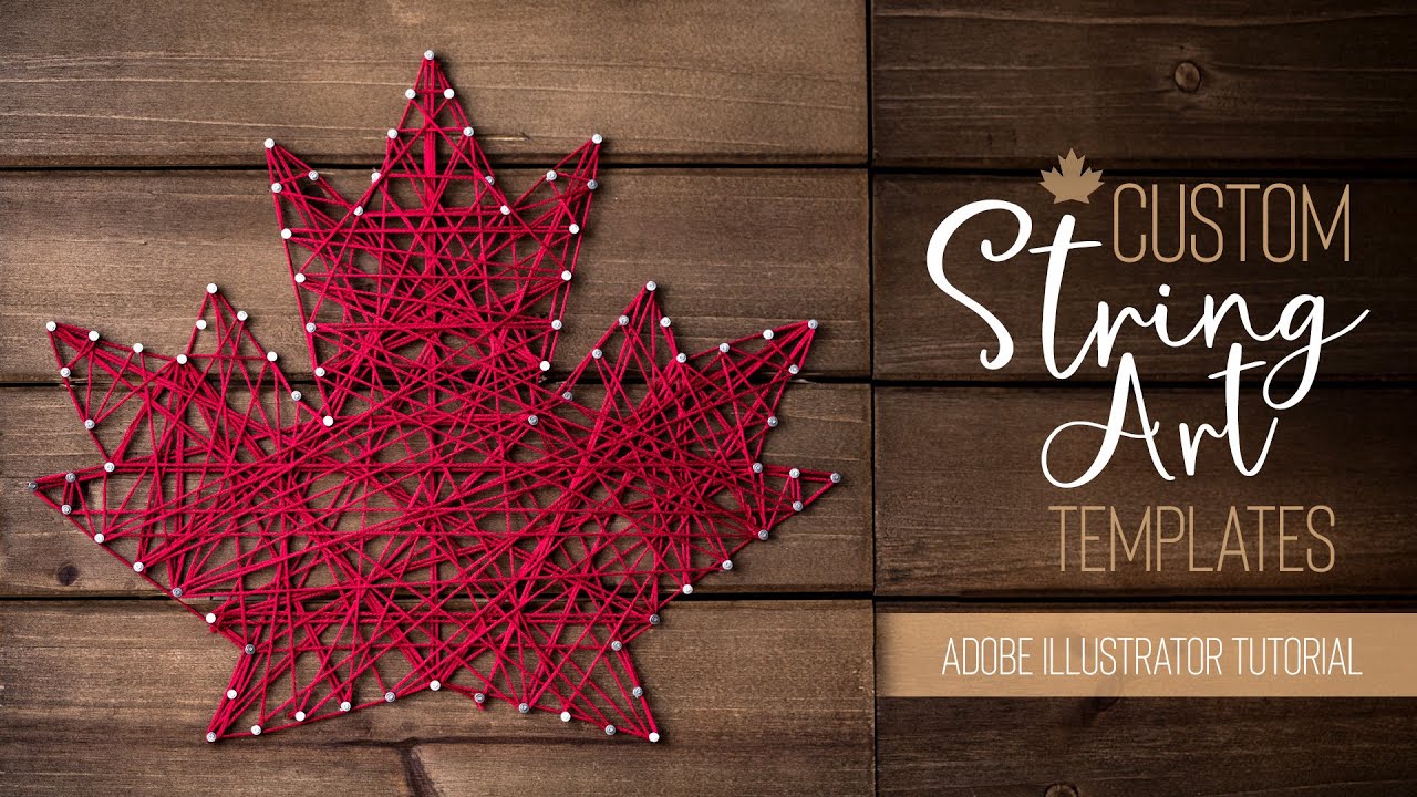 Custom String Art Templates - Adobe Illustrator Tutorial