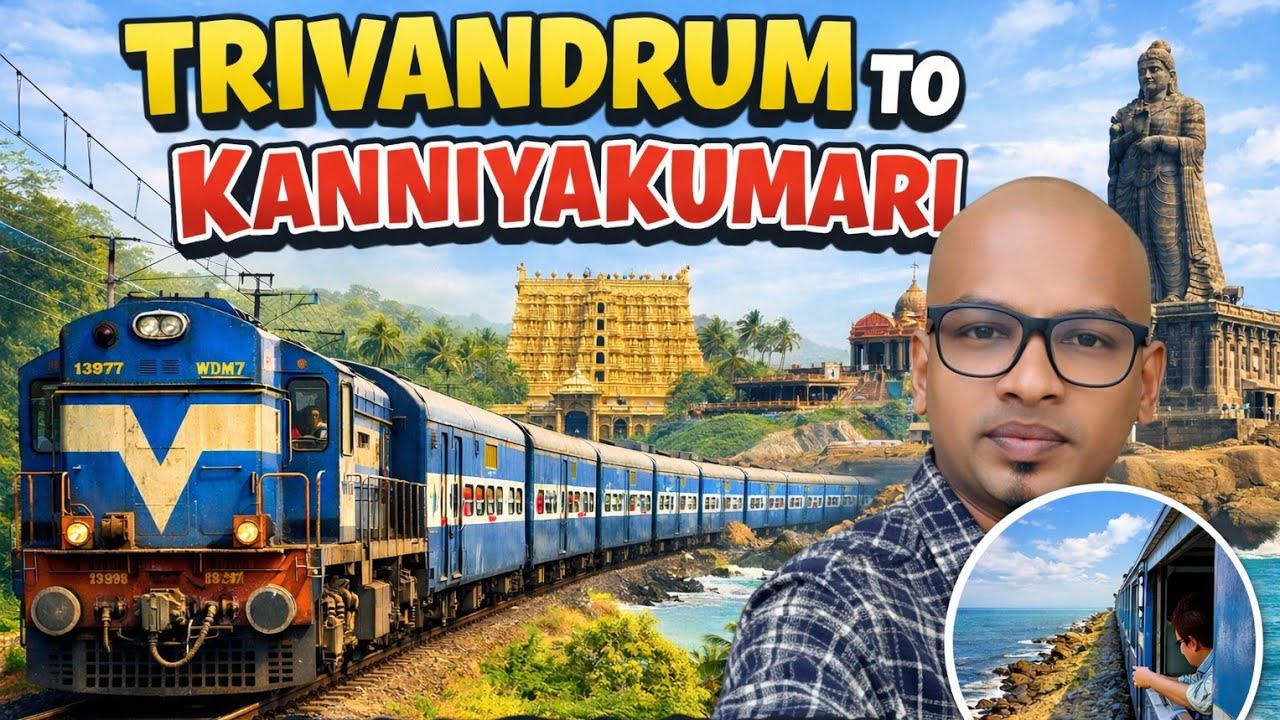  വെറും 15 രൂപയ്ക്ക് കന്യാകുമാരിയിലേക്ക് ഒരു യാത്ര! | Kerala to Kanyakumari Train Trip