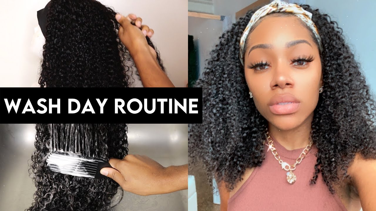 HOW TO WASH & MAINTAIN CURLY HAIR | WIG WASH DAY | ft LuvMe Hair