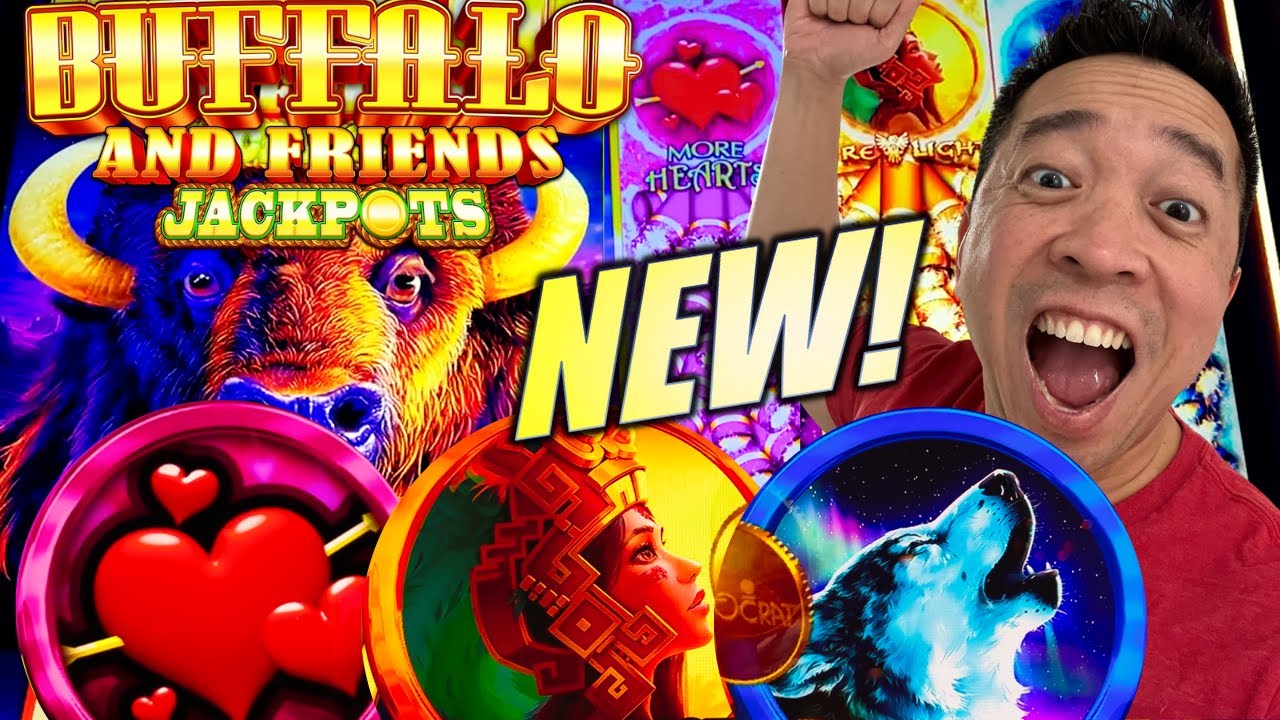 NEW!! BUFFALO AND FRIENDS JACKPOTS! OFFICIALLY MY NEW FRIENDS! 🦬 Slot Machine (ARISTOCRAT GAMING)
