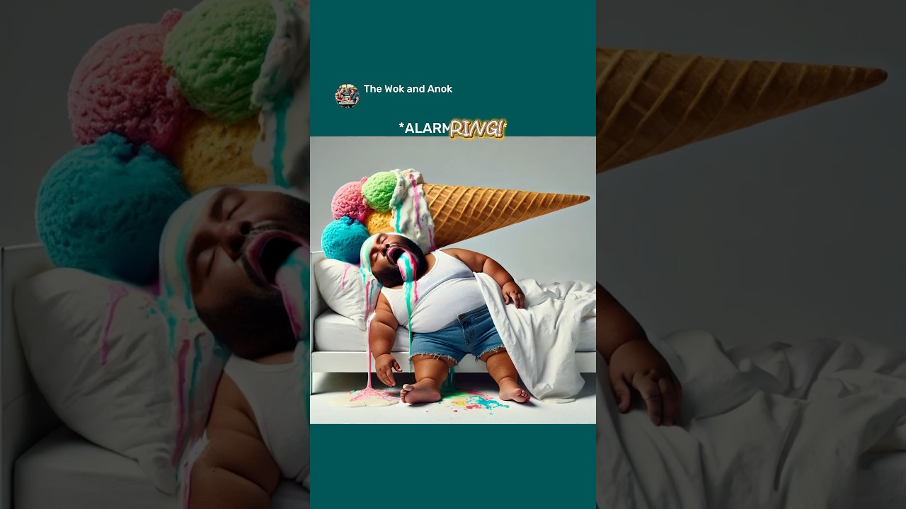 Special Rainbow Sherbet Ice Cream Be Like! Dwayne x Peele Arnold Ai #aiart #chatgptart