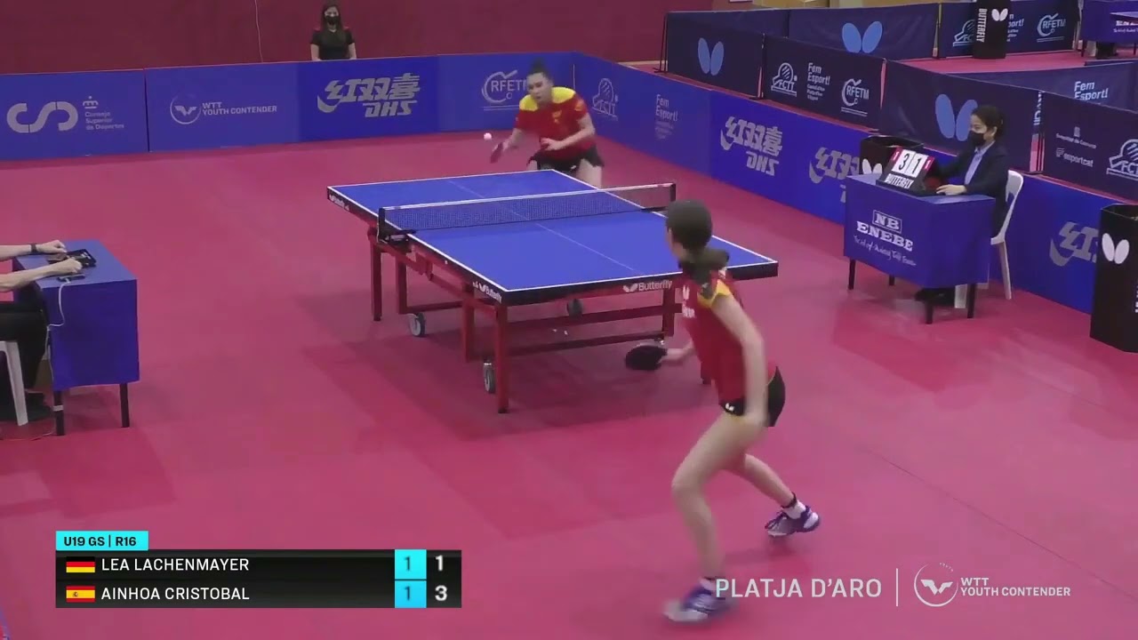 Lea Lachenmayer (GER) vs Ainhoa Cristobal (ESP) | U19 R16 | 2022 WTT Youth Contender Platja d'Aro