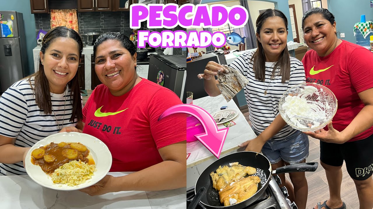 COCINAMOS PESCADO FORRADO CON LA SUEGRA VERGONA🤤🐟