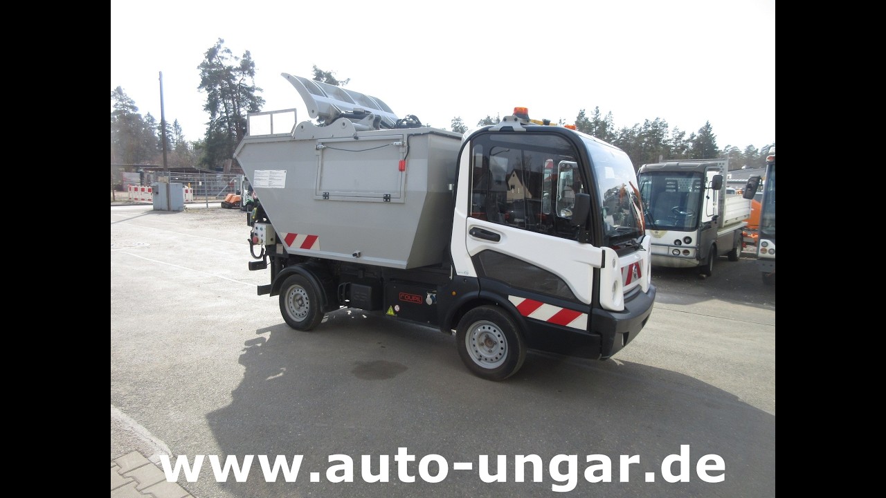 Goupil G5 Müllwagen mit Lifter Presse Kipper BOM Mini Garbage Truck 100% Electric www.auto-ungar.de