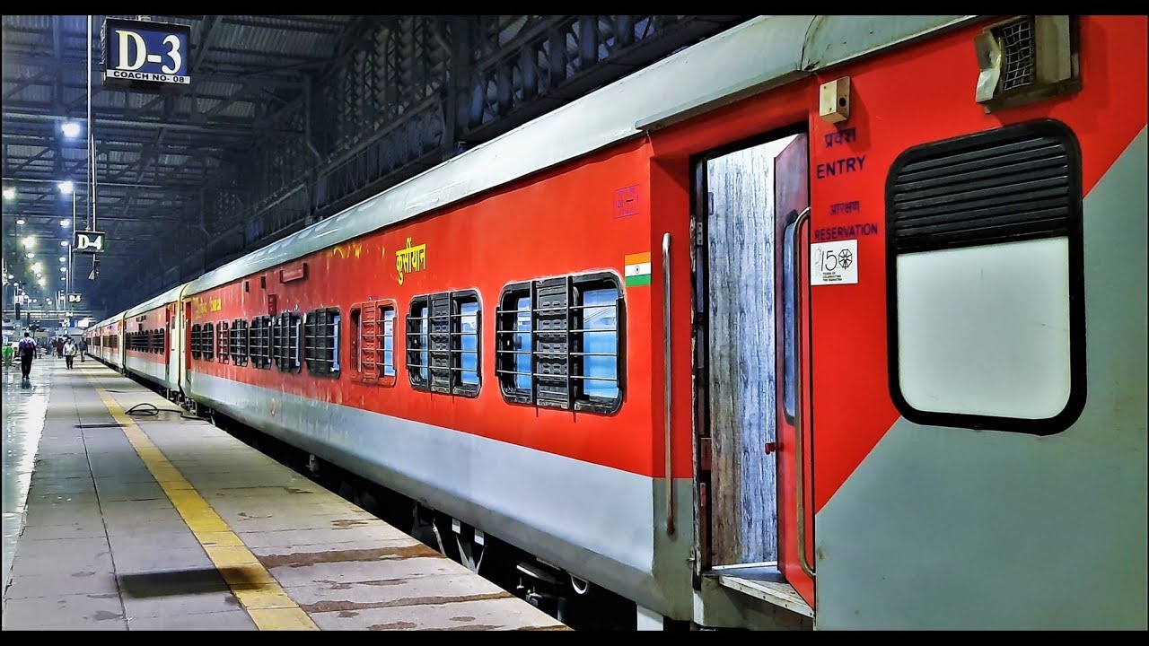 Exciting Early Morning Journey out of Mumbai on the LHB Indrayani Express!