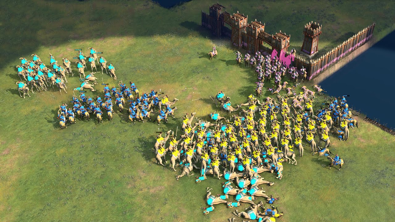 Age of Empires 4 - 4v4 CBA MASSIVE RANGED CAVALRY ARMIES | Multiplayer Gameplay