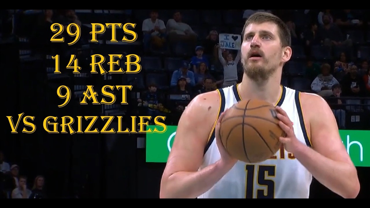 Nikola Jokic 29 Pts 14 Reb 9 Ast Denver Nuggets vs Memphis Grizzlies  HIGHLIGHTS