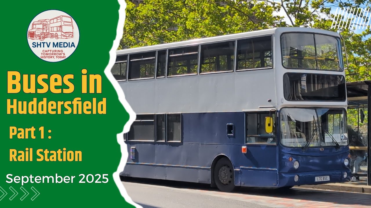Bus Spotting at Huddersfield Rail Station – Rail Replacement Buses (September 2025)